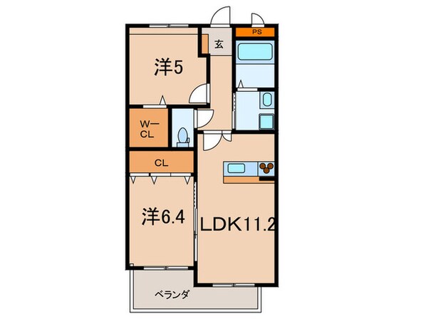 ベラフォレスタ大里桃山の物件間取画像